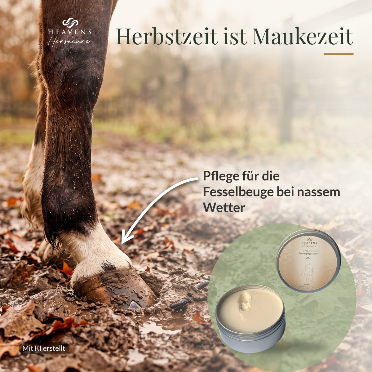 Herbstzeit ist Maukezeit: Pflege für die Fesselbeuge bei nassem Wetter